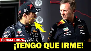 ULTIMA HORA checo perez se une a mercedes impacto fuerte en red bull