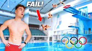 CRAZY CLIFF DIVING BOARD TRICKS 3!