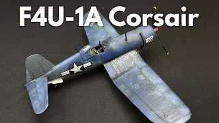 Painting and Weathering a 1/72 F4U-1A Corsair Scale Model