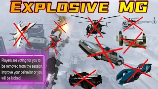 Oppressor MKII with explosive MG | They thought I am noob but they really underestimated me GTAO