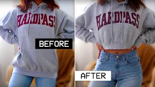 How to Crop Sew a Hoodie