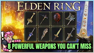 Elden Ring - 8 POWERFUL Secret Weapons You Missed - Miquellan Knights & More - Best Weapon Location!