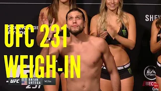 UFC 231 Weigh-Ins,UFC 231: Holloway vs Ortega,Shevchenko vs Jedrzejczyk