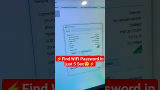 Find WiFi Password in just 5 Sec🔥😲 #viral #computer #excel #wifipassword