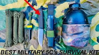 5 C's Basic Minimal Military Survival & Bushcraft Kit!