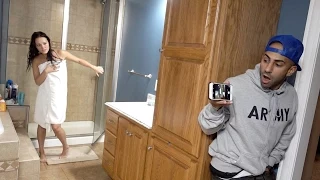 CAUGHT NAKED IN SHOWER PRANK!!