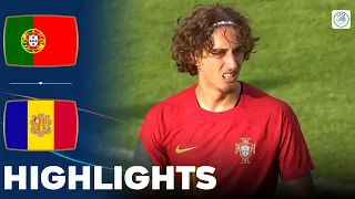 Portugal vs Andorra | Highlights | U21 European Championship Qualification 08-09-2023
