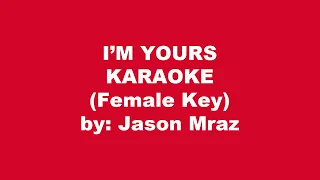 Jason Mraz I'm Yours Karaoke Female Key