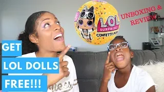 HOW TO GET FREE LOL SURPRISE DOLLS (AND MORE)!!! UNBOXING & REVIEW