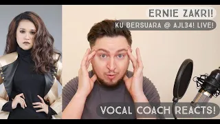 Vocal Coach Reacts! Ernie Zakri! Ku Bersuara Live @ AJL34!