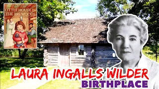 Inside LAURA INGALLS Birthplace Cabin | Little House on The Prairie | PEPIN, WI