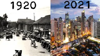 Evolution of Manila 1920 - 2021 (Philippines)
