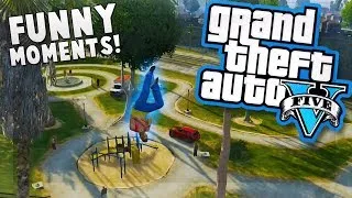 GTA 5 Funny Moments - Bird Hater, Car Launch Nut Shot, Parkour