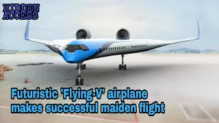 Futuristic model 'Flying-V' airplane makes successful maiden flight