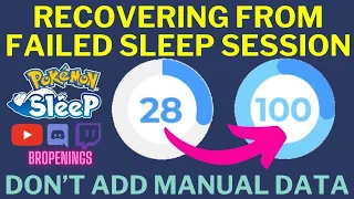 Recover Failed Sleep Session Sleep Score (Pokemon Go Plus+ Example) in #pokemonsleep