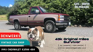 1993 Chevrolet Silverado K2500 43K Original Miles - Denwerks - Survivor