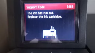 How to reset printer ink level error on a Canon Printer