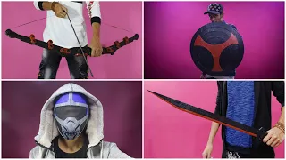 4 Taskmaster Weapons From Black Widow | Cardboard DIY