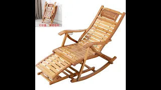Recliner Rocking Chair Courtyard Beach Pool Patio Garden Adult Massage Lazy Kerusi Goyang HK1-1325