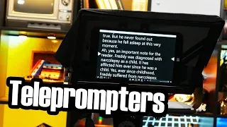 Teleprompters are clever, simple, and also pretty neat