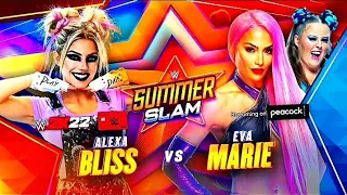 WWE SummerSlam 2021 - Alexa Bliss Vs Eva Marie Final Official Match Card