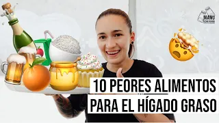 🤯10 ALIMENTOS A EVITAR SI TIENES HÍGADO GRASO | QUÉ CAUSA EL HIGADO GRASO? | Manu Echeverri