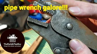 Massive pipe wrench tool haul, aka a hand tool Restoration haul 😂 Waffling on warning!!!!