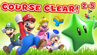 Super Mario 3D World 2-5 Double Cherry Pass - All Stars & Stamp 100% Gameplay Walkthrough Complete