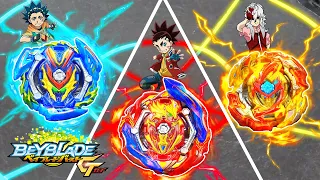 THE STRONGEST GT 3: ACHILLES VS SPRIGGAN VS VALKYRIE  Beyblade Burst GT Battles ベイブレードバーストガチンコ