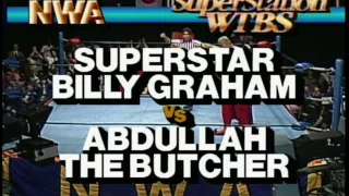 NWA WCW Wrestling Billy Graham vs Abdullah The Butcher