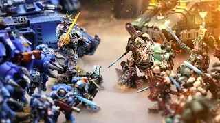 Dark Angels vs Ultramarines. The Lion Challenges Guilliman. 40k in 40m