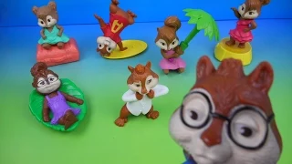 2011 ALVIN AND THE CHIPMUNKS 3 CHIPWRECKED SET OF 7 McDONALDS HAPPY MEAL MOVIE COLLECTION REVIEW