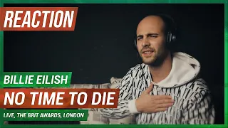 BILLIE EILISH - NO TIME TO DIE (LIVE, THE BRIT AWARDS, LONDON) (REACTION!!!)