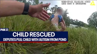 Florida boy with autism rescued from pond
