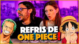 REFRIGERANTES DE ONE PIECE! Experimentando bebidas BIZARRAS