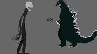 trollge vs godzilla  battles animation