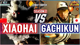 SF6 🔥 Xiaohai (Akuma) vs Gachikun (Rashid) 🔥 SF6 High Level Gameplay
