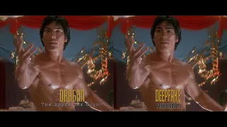 Bruce Lee Deepfake in Dragon: The Bruce Lee Story | Side by Side