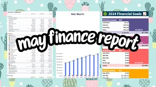 may finance report | income & expenses, 2024 goals, net worth update