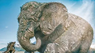 Mountain Elephant Dwarfs Godzilla Remastered