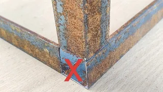 Very few people know the technique of joining 90 degree angle iron