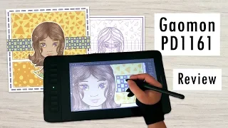 GAOMON PD1161 Graphic Tablet Pen Display Review and Demo: A Compact Artist Drawing Monitor