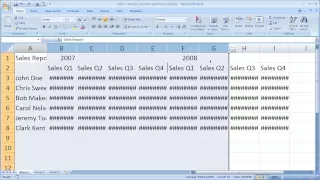 Quickly Resize Multiple Columns and Rows Quickly in Excel