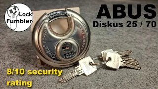 [163] ABUS Diskus 25/70 dimple lock picked