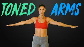 Strong, Sexy Arms with Sanela | Beginners Workout & Shoulder Stretches, At Home Fitness Exercises