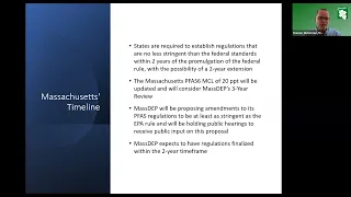 MassDEP Drinking Water Program Briefing on the new EPA MCLs for PFAS