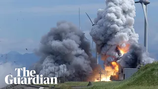 Japan space agency rocket engine explodes during test