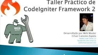 VideoTutorial 2 del Taller Práctico de Codeigniter Framework. Introducción a controladores y vistas