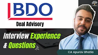 BDO Interview Questions | BDO Business Valuation Interview | BDO Interview Process