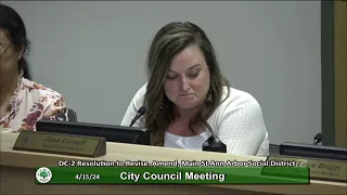 Ann Arbor City Council 4/15/2024